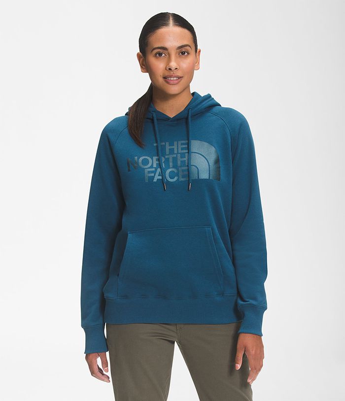 Sudadera Con Capucha The North Face Mujer Luxe Half Dome Pullover Azules - Peru 29675JYXV